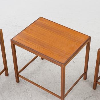 Three nesting tables, second half of the 20th century.