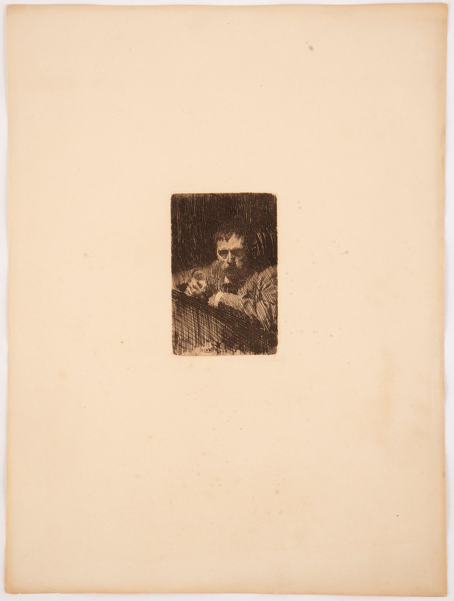 Anders Zorn, etsningar, 3 st, för Föreningen för Grafisk Konst, 1889, 1903.