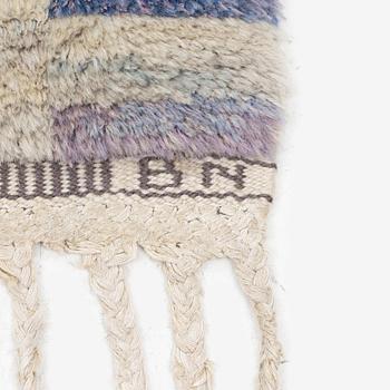 Barbro Nilsson, a carpet, 'Sandbotten', knotted pile, c. 215  x 186 cm, signed AB MMF BN.