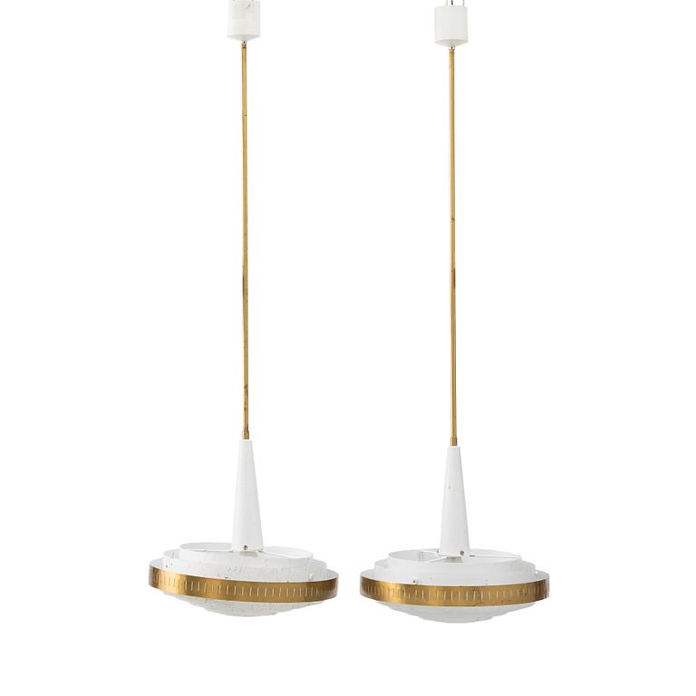 Ceiling lamps, 2 pcs, 1950s/60s.