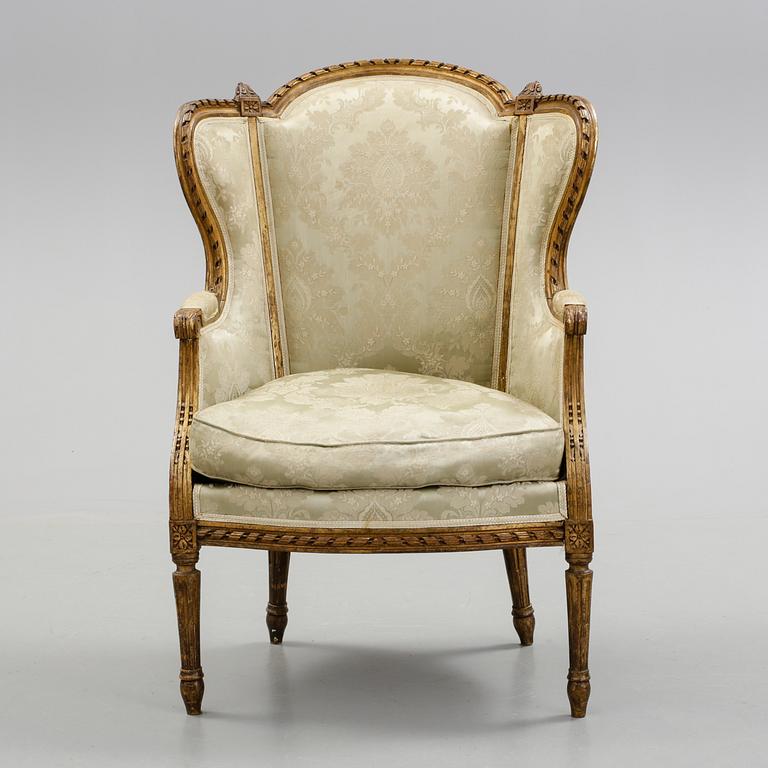 BERGERE, Louis XVI- stil, omkring år 1900.