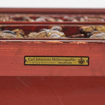 A mirror and chest of drawers from  Carl Johansons Möbleringsaffär, Stockholm, 1920's/30's.