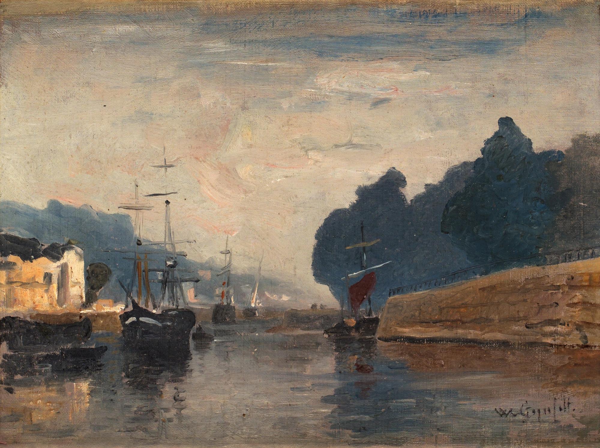 Wilhelm von Gegerfelt, Ship in canal.