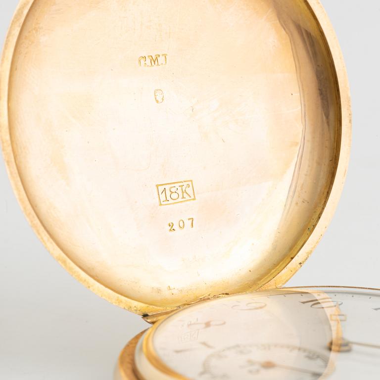 Invar, pocket watch, hunter, 51,5 mm.