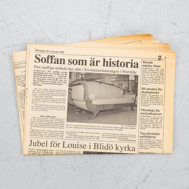 Soffa, senempire, 1800-talets mitt.