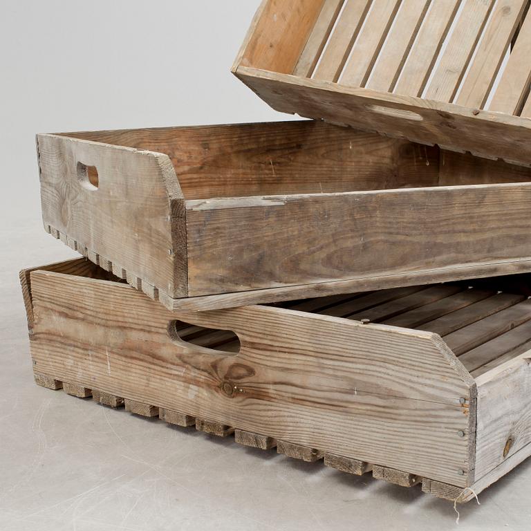 TRÄLÅDOR, 4 stycken, 1900-talets mitt.