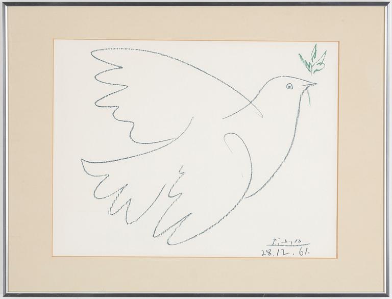 PABLO PICASSO, after, print, signed and dated in print.