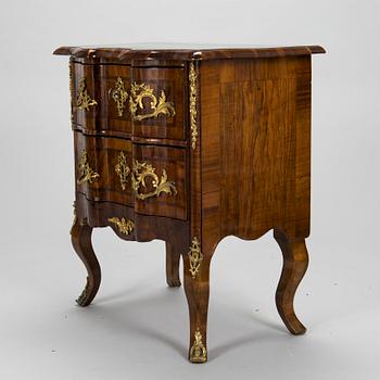 A Rococo chest of drawers, presumably Germany. Latter half of the 18th century.