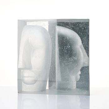 Ann Wolff, a kiln-casted glass sculpture "Persona", Sweden 2003, ed. 8/9.