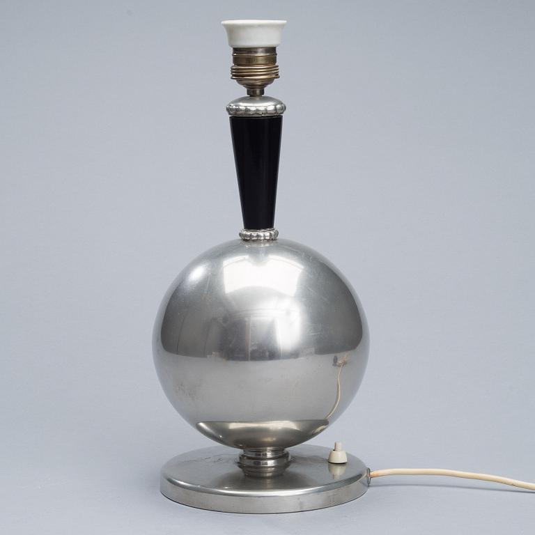 BORDSLAMPA, L&L Svensk Tenn 1938.