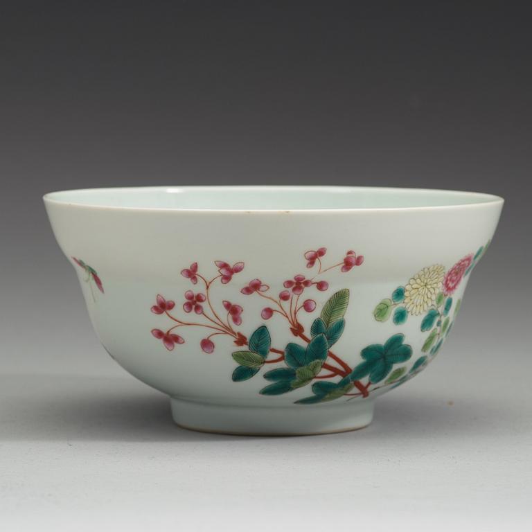 SKÅL, porslin. Qingdynastin, Guangxus sex karaktärers märke och period (1875-1908).