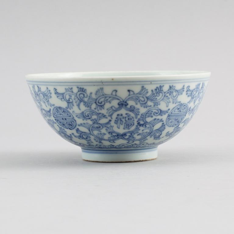 SKÅL, porslin, Kina, sannolikt 1900-tal.