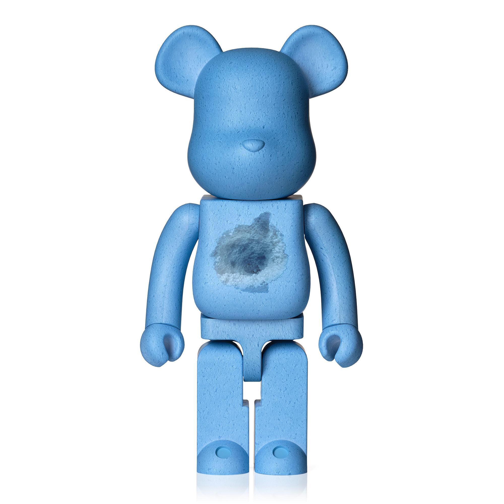 1000% Bearbrick Snarkitecture X Blackrainbow Blue Edition