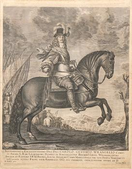 Jeremiasz Falck, etsning av Carl Gustav Wrangel, 1600-tal.