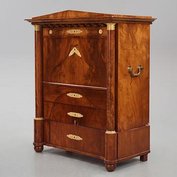 Lars Petter Forssblad's Masterpiece, A mahogany and ormolu-mounted secretaire, Stockholm 1832.