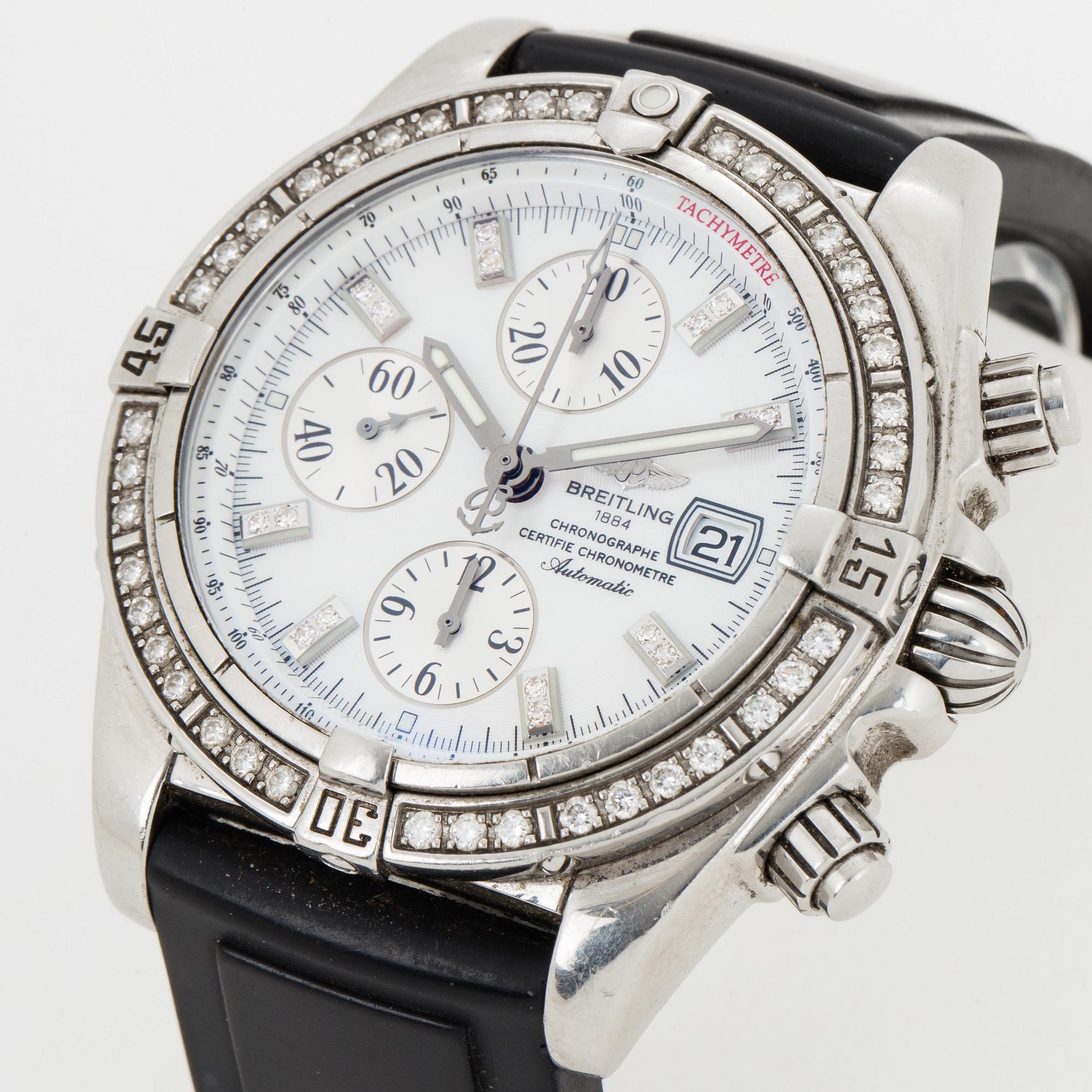 BREITLING, Chronomat Evolution, "Tachymetre", Chronometre, wristwatch, chronograph, 43,7 mm.