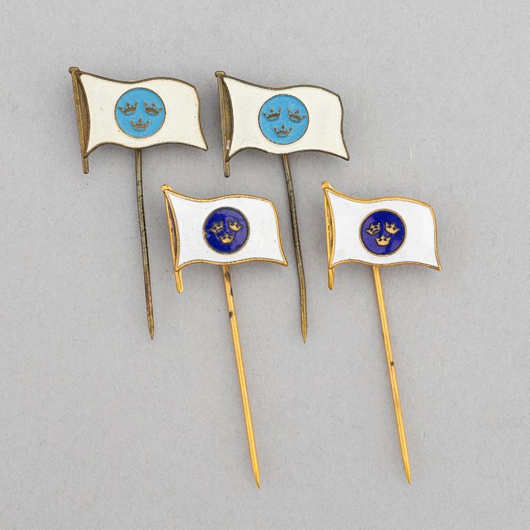 A collection of items from The Swedish America Line.