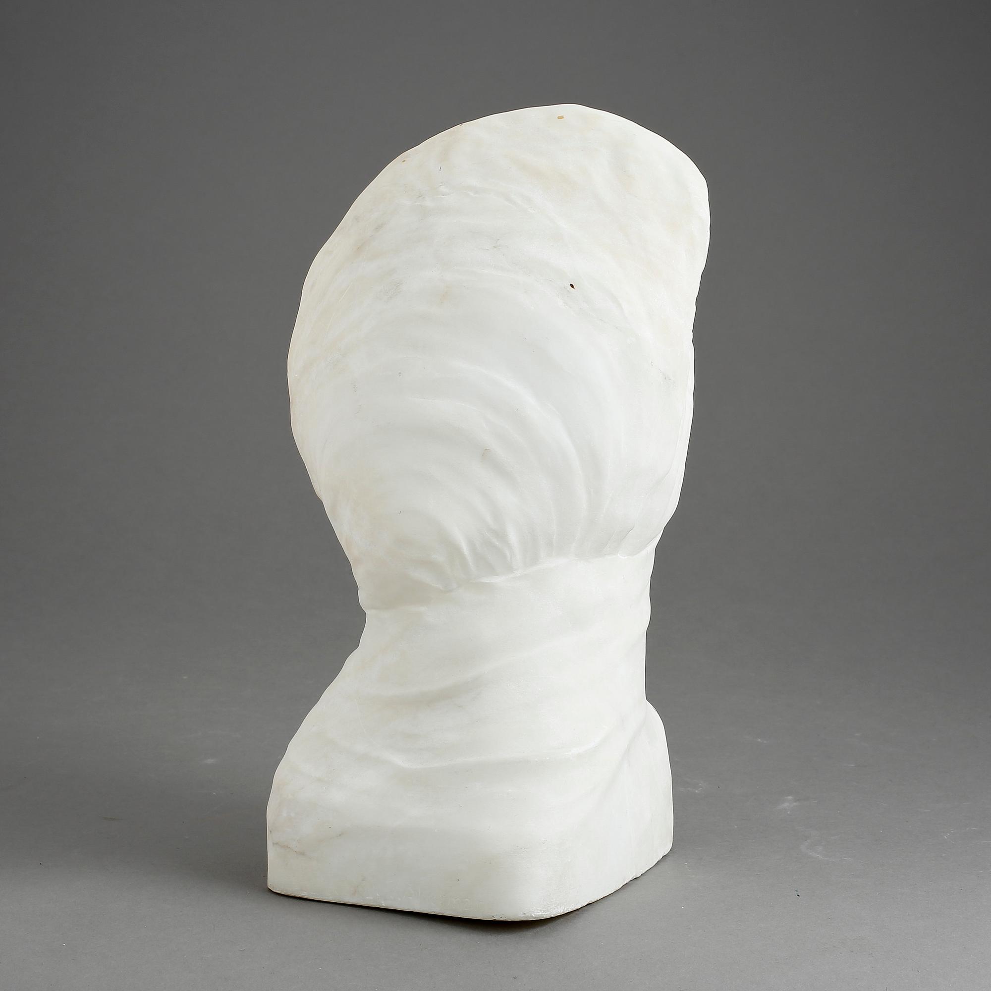 VERNER ÅKERMAN, skulptur, marmor. "Perlan". Signerad.