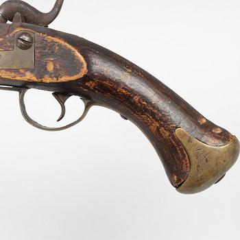 Percussion pistol, Swedish, m/1807-57 for Småland Hussars.