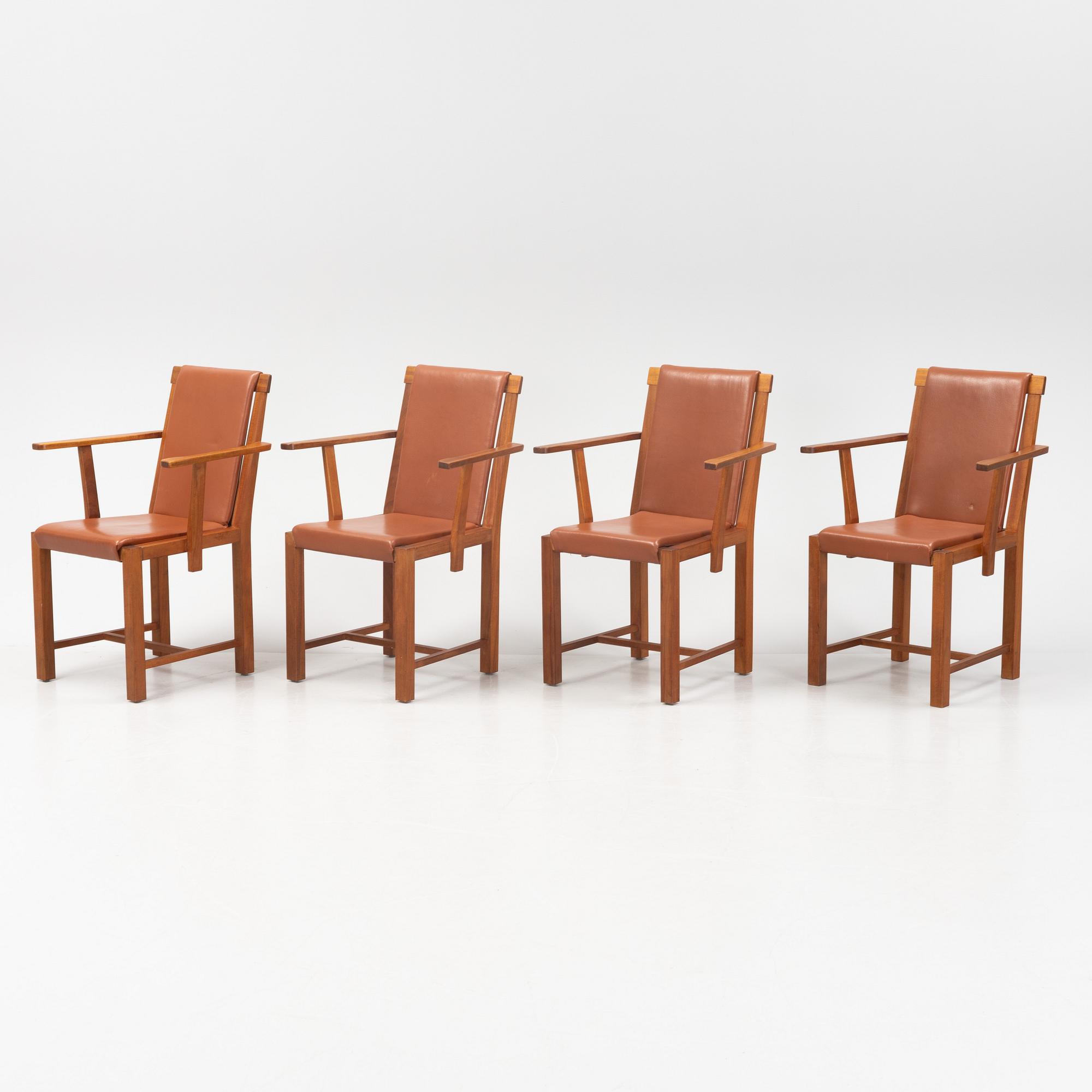 Åke Axelsson, a set of four 'Provence' chairs from Galleri Stolen, 1995.