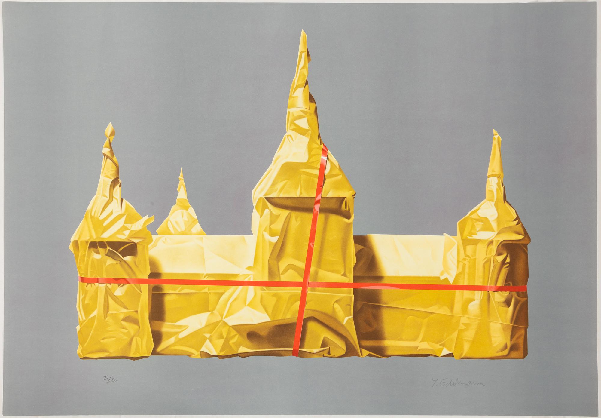 Yrjö Edelmann, "Wrapped castle of Kalmar".