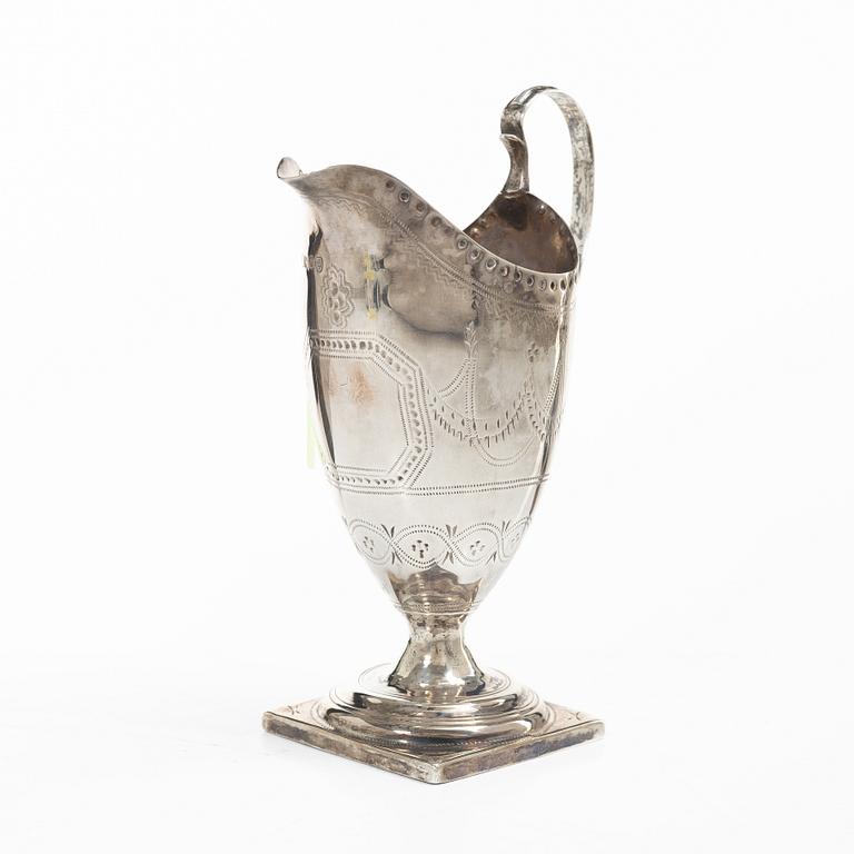 Gräddkanna, silver, London, England, 1791.
