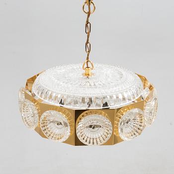 Carl Fagerlund, ceiling lamp Orrefors 1970s.