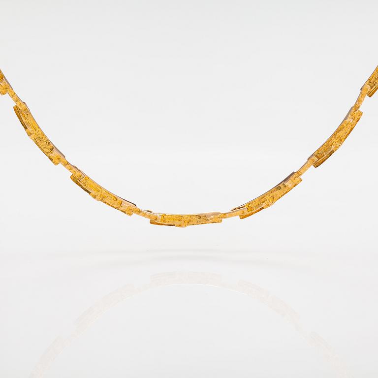 Björn Weckström, Halsband "Tundra", 14K guld. Lapponia 1973.