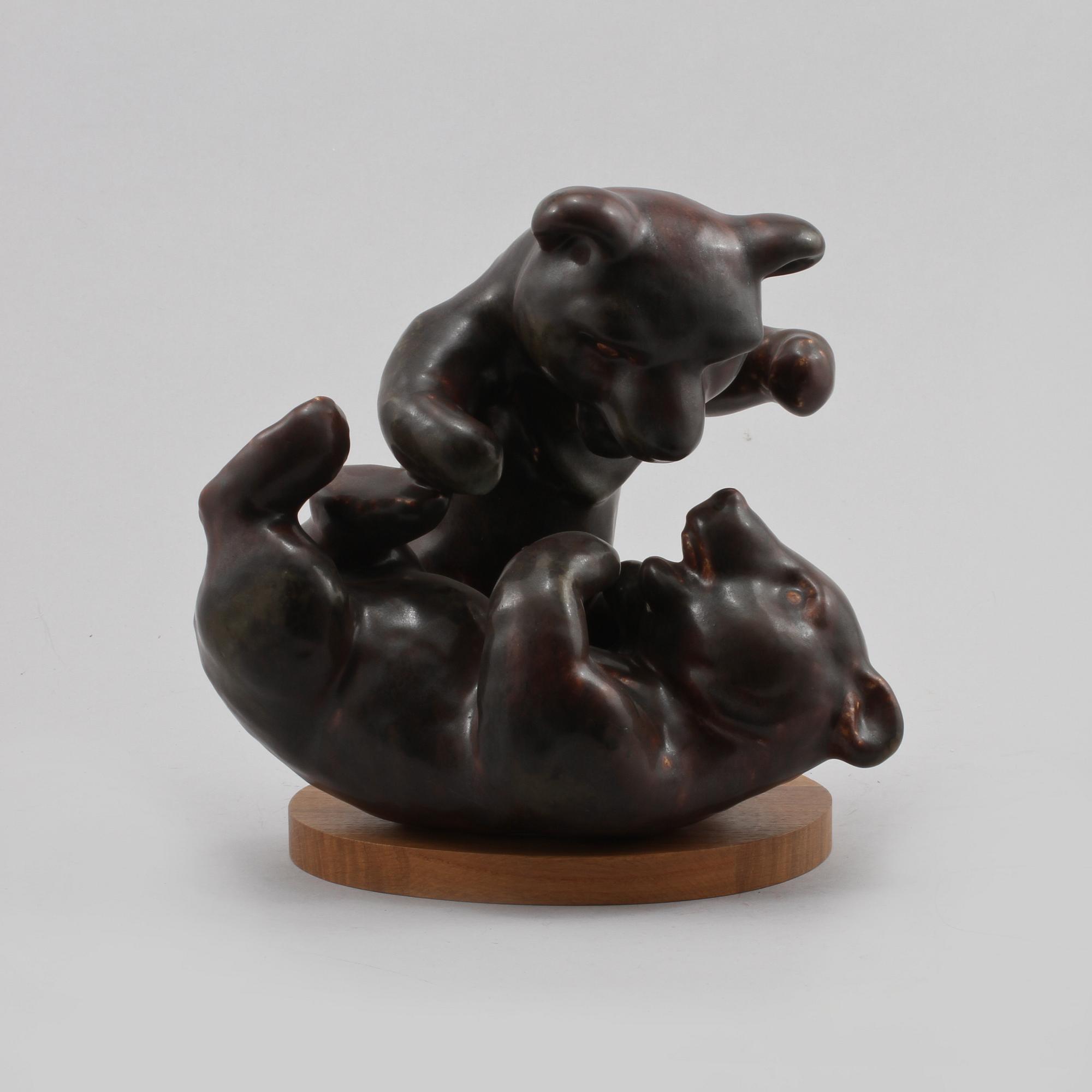 FIGURIN, stengods, Karl Grössl, Rörstrand, 1900-talets första hälft.