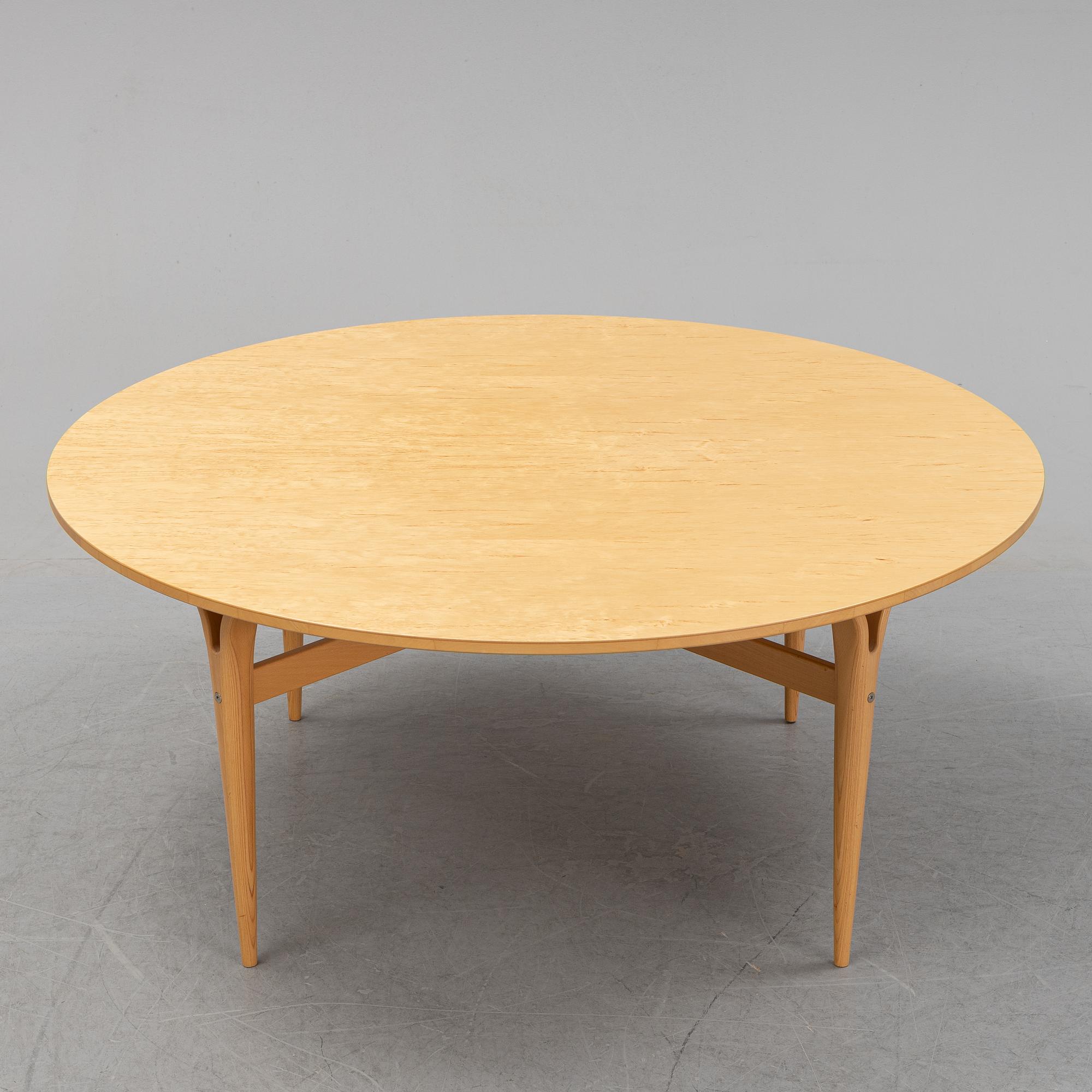 Bruno Mathsson, a birch coffee table, Bruno Mathsson International, 2018.