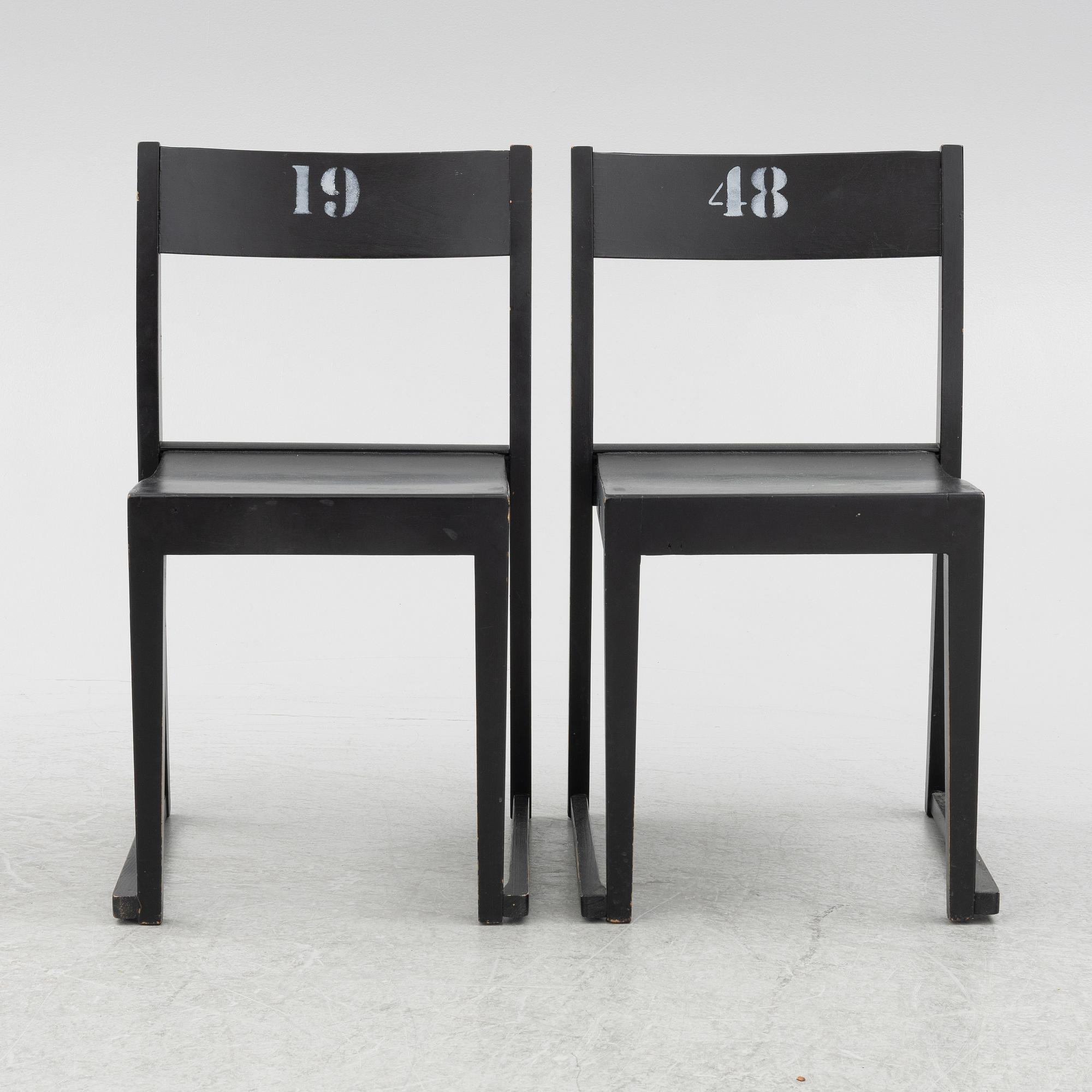 Sven Markelius, "The Orchestra Chair" 10 pcs, mid-20th century.