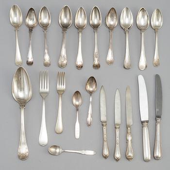 30 pieces of Swedish silver cutlery, 19-/20th centuries. Weigth ca 675 grams.