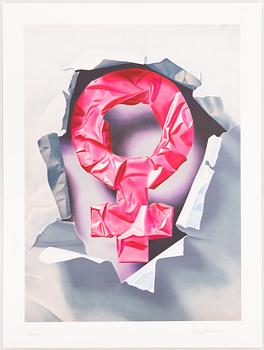 Yrjö Edelmann, “Female power wrapped in pink”.