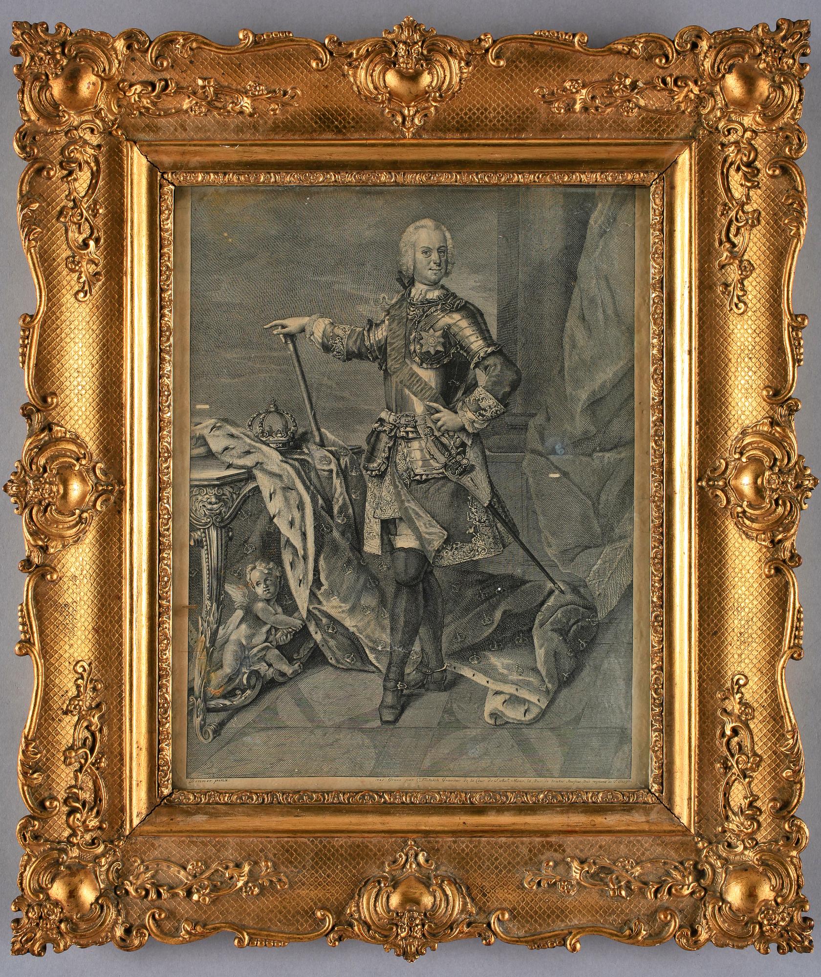 BALTHAZAR DENNER, efter, kopparstick 1700-tal.