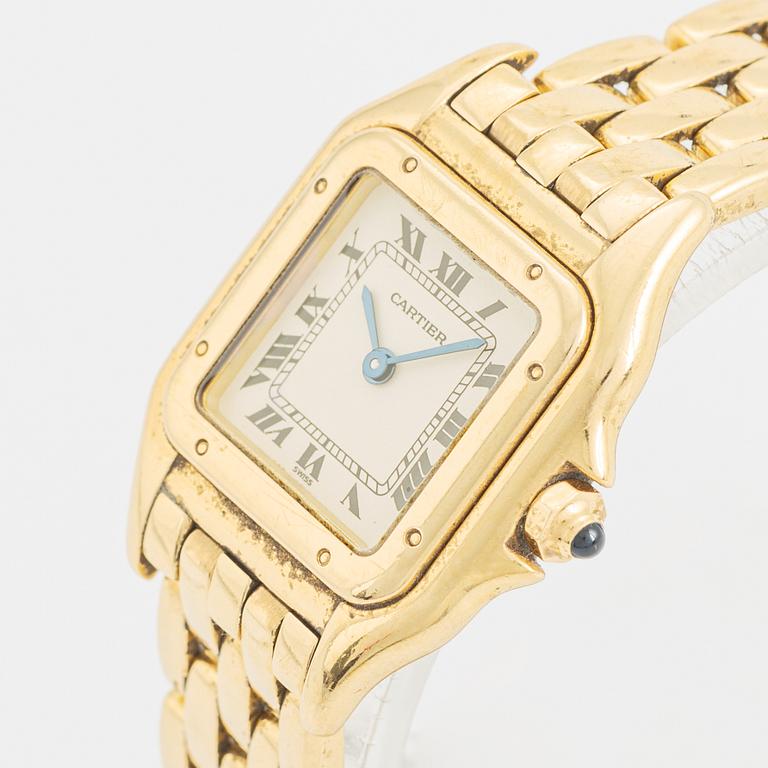 Cartier, Panthère, armbandsur, 21,5 x 21,5 (29,5) mm.