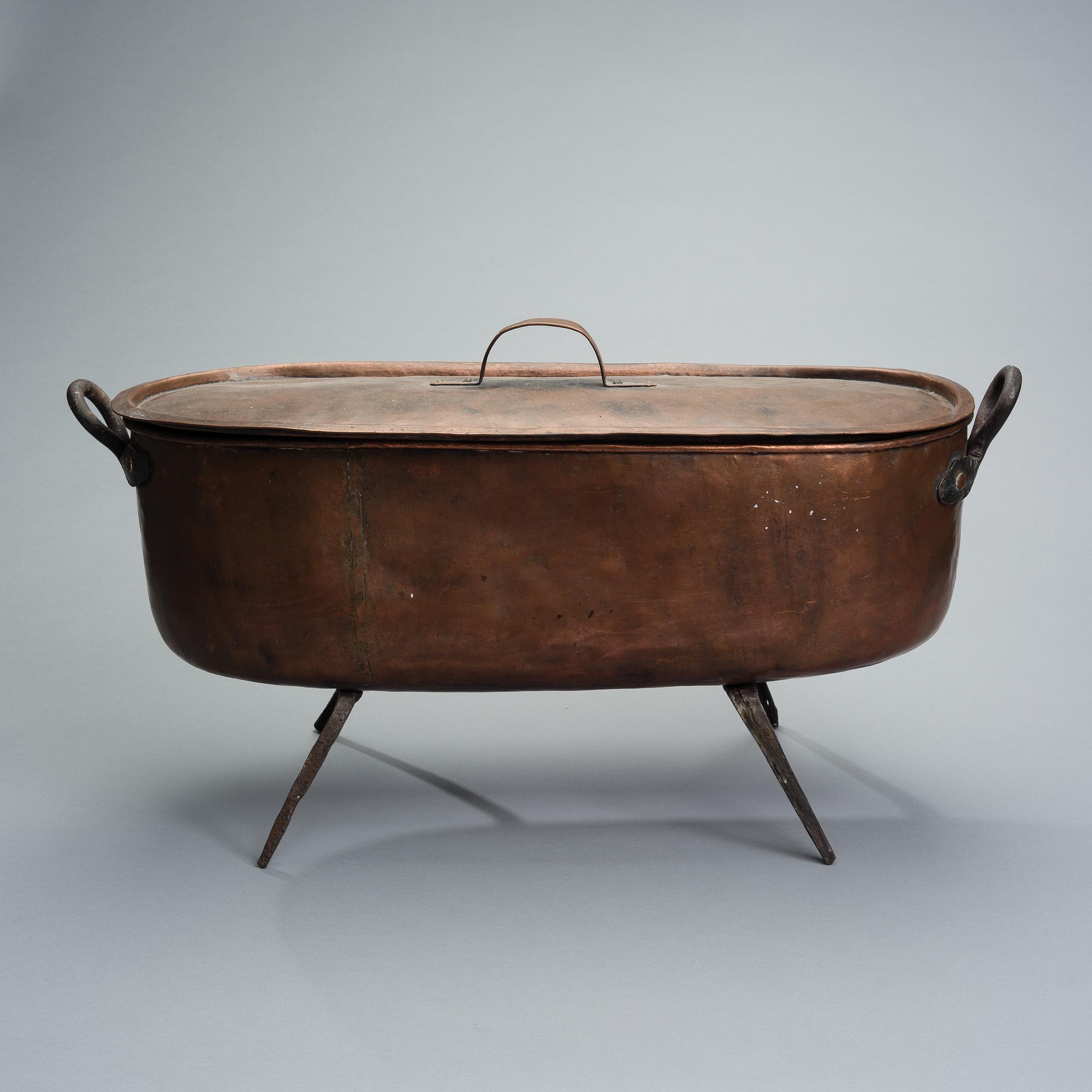 FISKKASTRULL, koppar, 1800-tal.