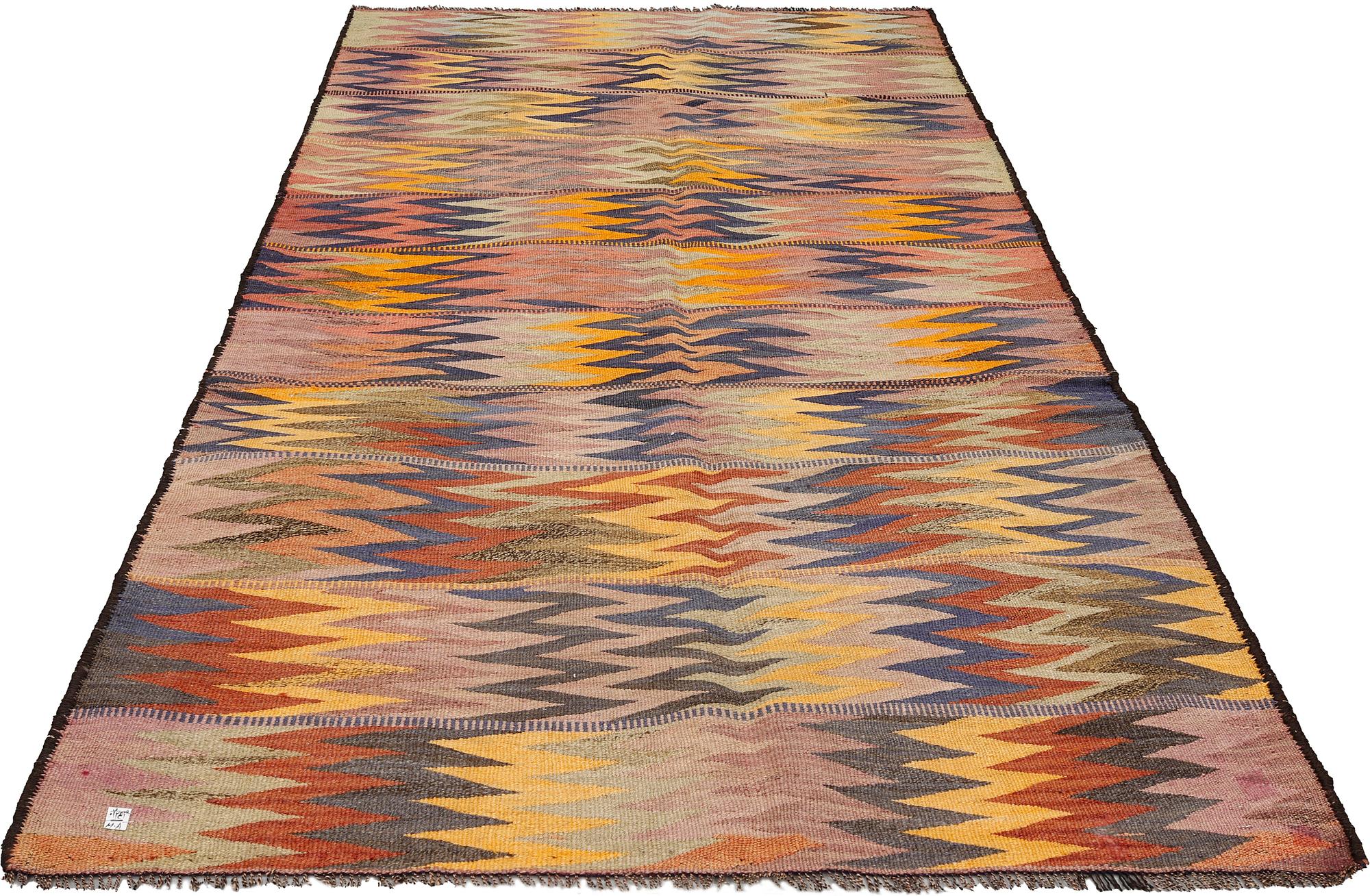 Matta, Persisk Nomad Kelim, ca 252 x 147 cm.