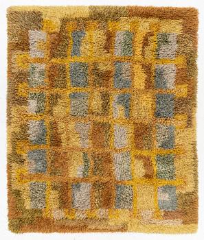 Rya rug, approx. 230 x 190 cm.