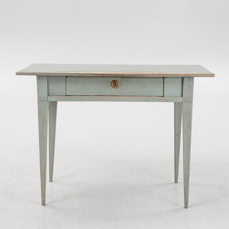 A painted desk, 19th Century.