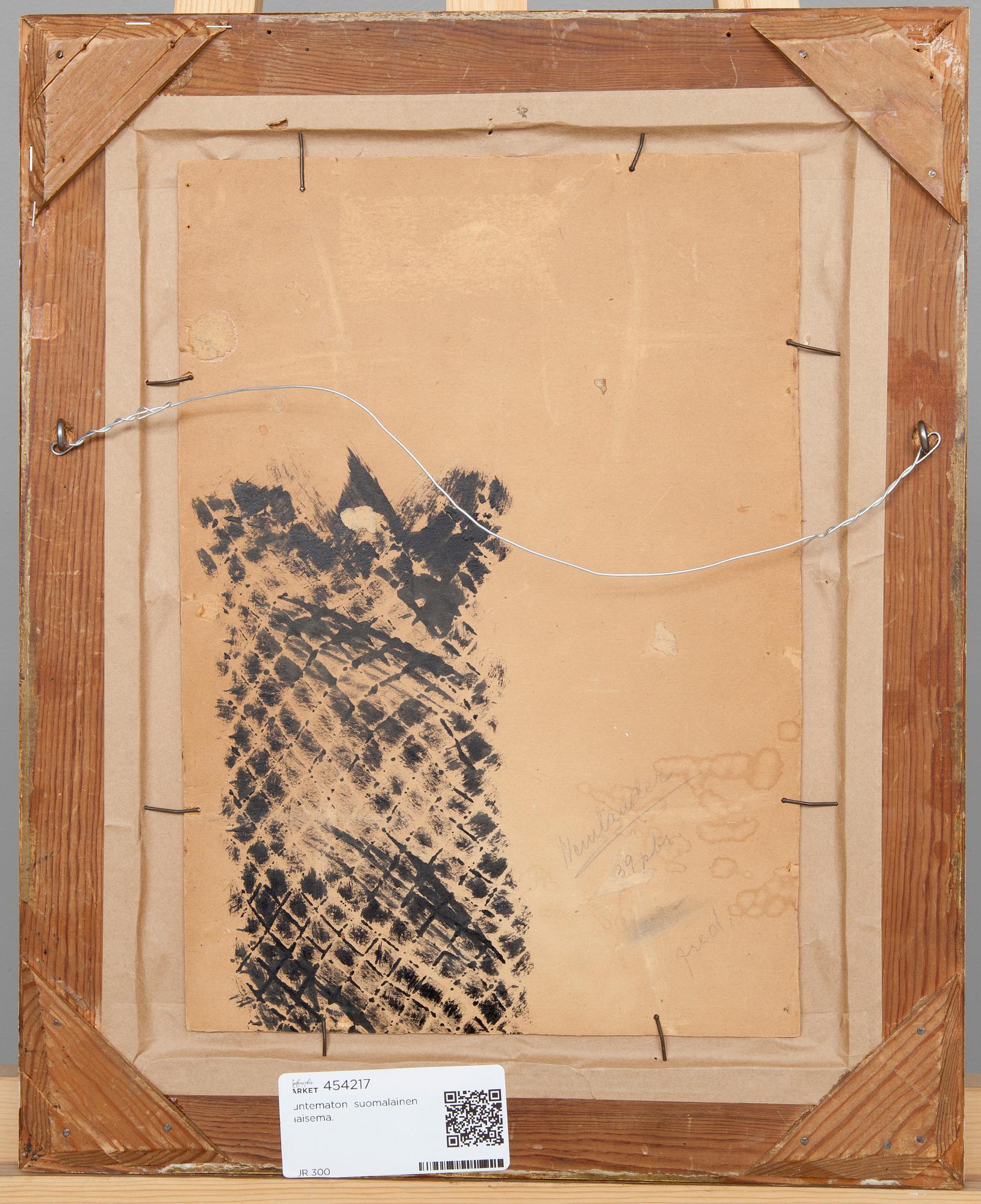 OKÄND KONSTNÄR, olja på skiva, signerad och daterad 1907.