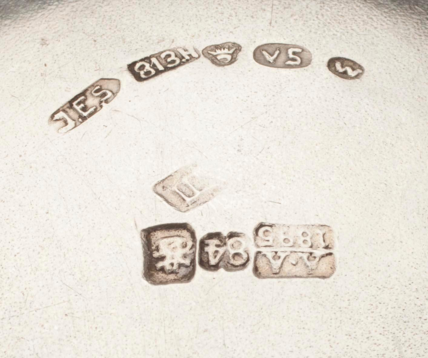 PARTI SILVER, 6 delar. 84 silver Moskva Ryssland 1896-1908. Vikt 139 g.