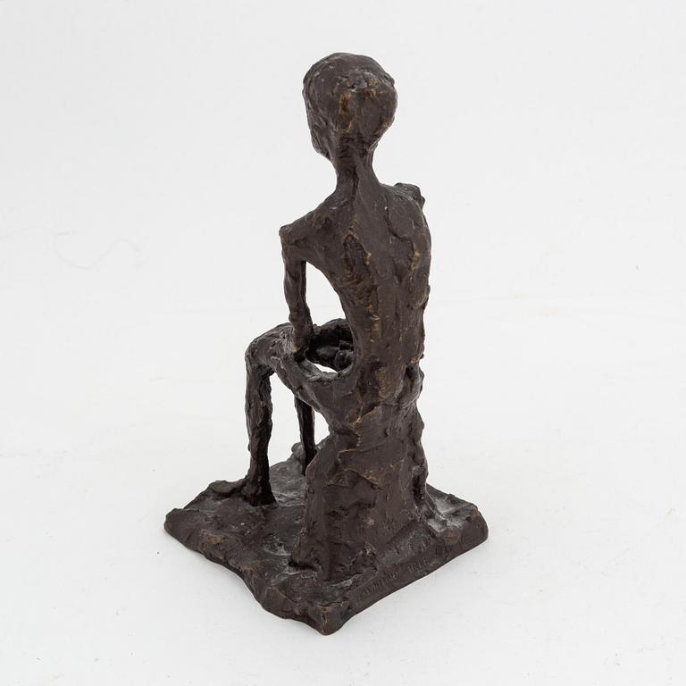 Asmund Arle, sculpture, bronze, signed and dated 1950.