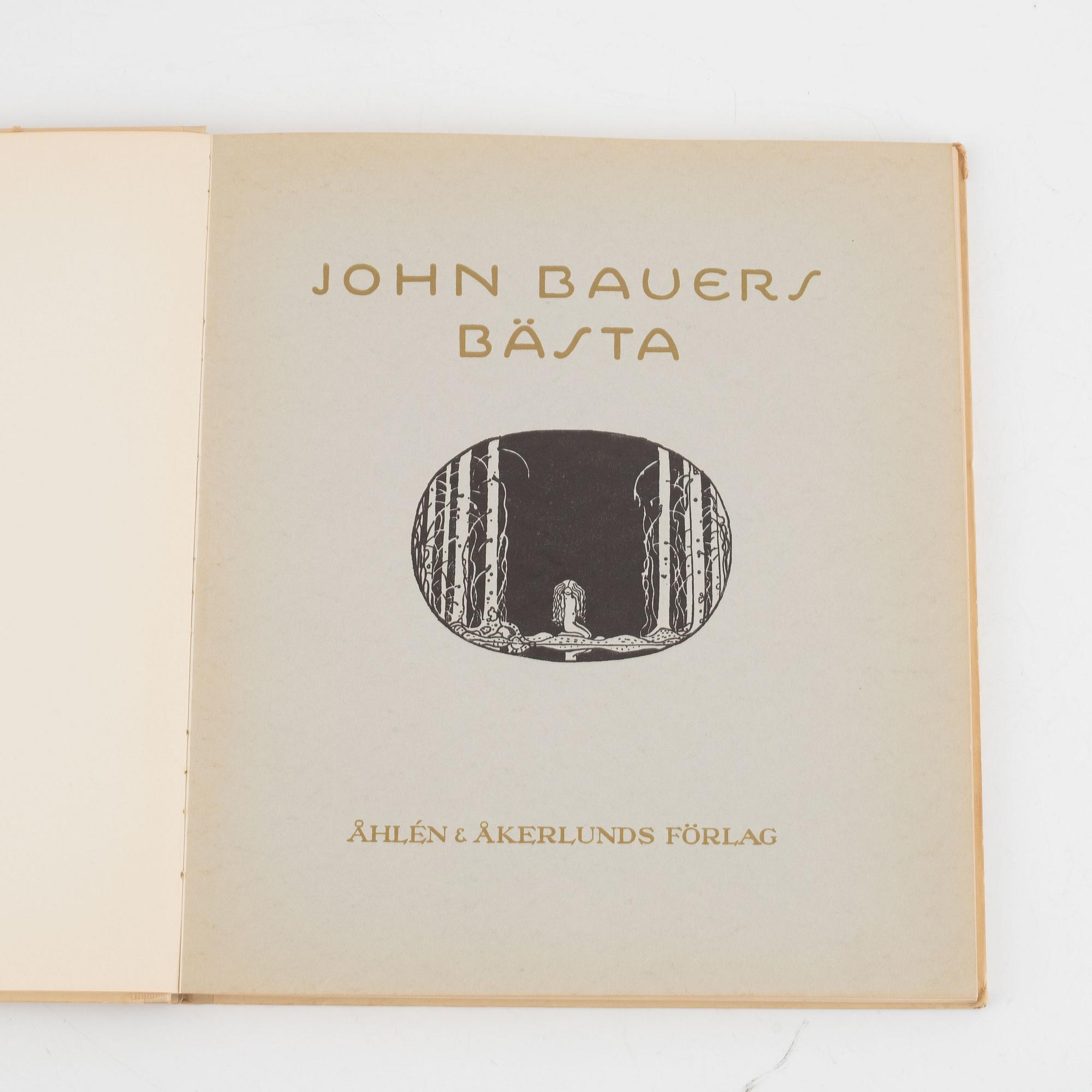 John Bauer, bok, "John Bauers Bästa", Åhlén & Åkerlunds Förlag, Albert Bonnier, Stockholm, 1931.