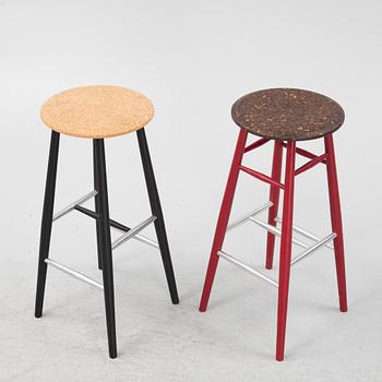Lars Beller Fjetland, two 'Drifted' stools.