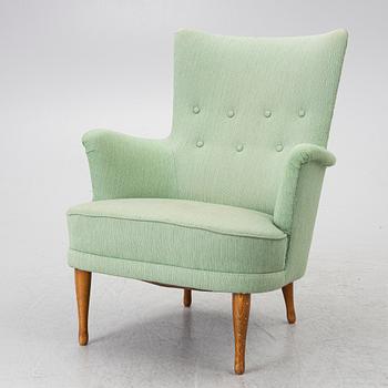Carl Malmsten, a 'Furulifd' easy chair, second half of the 20th century.