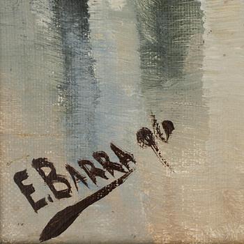 OKÄND KONSTNÄR, olja på duk, sign E Barra - 96.