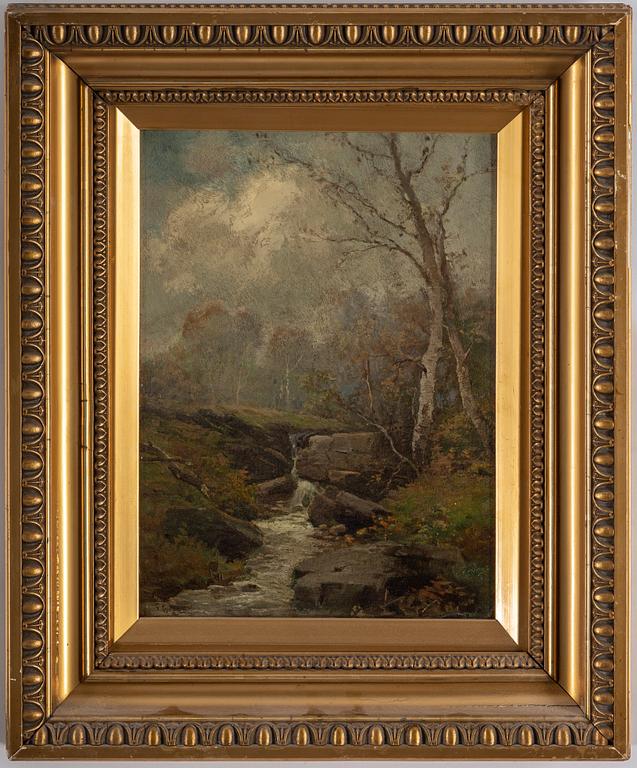 GUSTAF RYDBERG, oil on paper-panel, signed G. Rydberg.