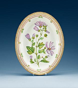 803. A Royal Copenhagen 'Flora Danica' dish, 20th Century.