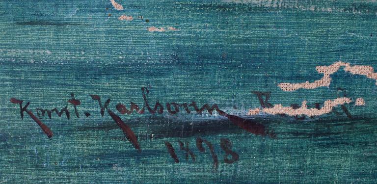 KONSTANTIN KARLSONN, olja på duk, sign o dat 1898.