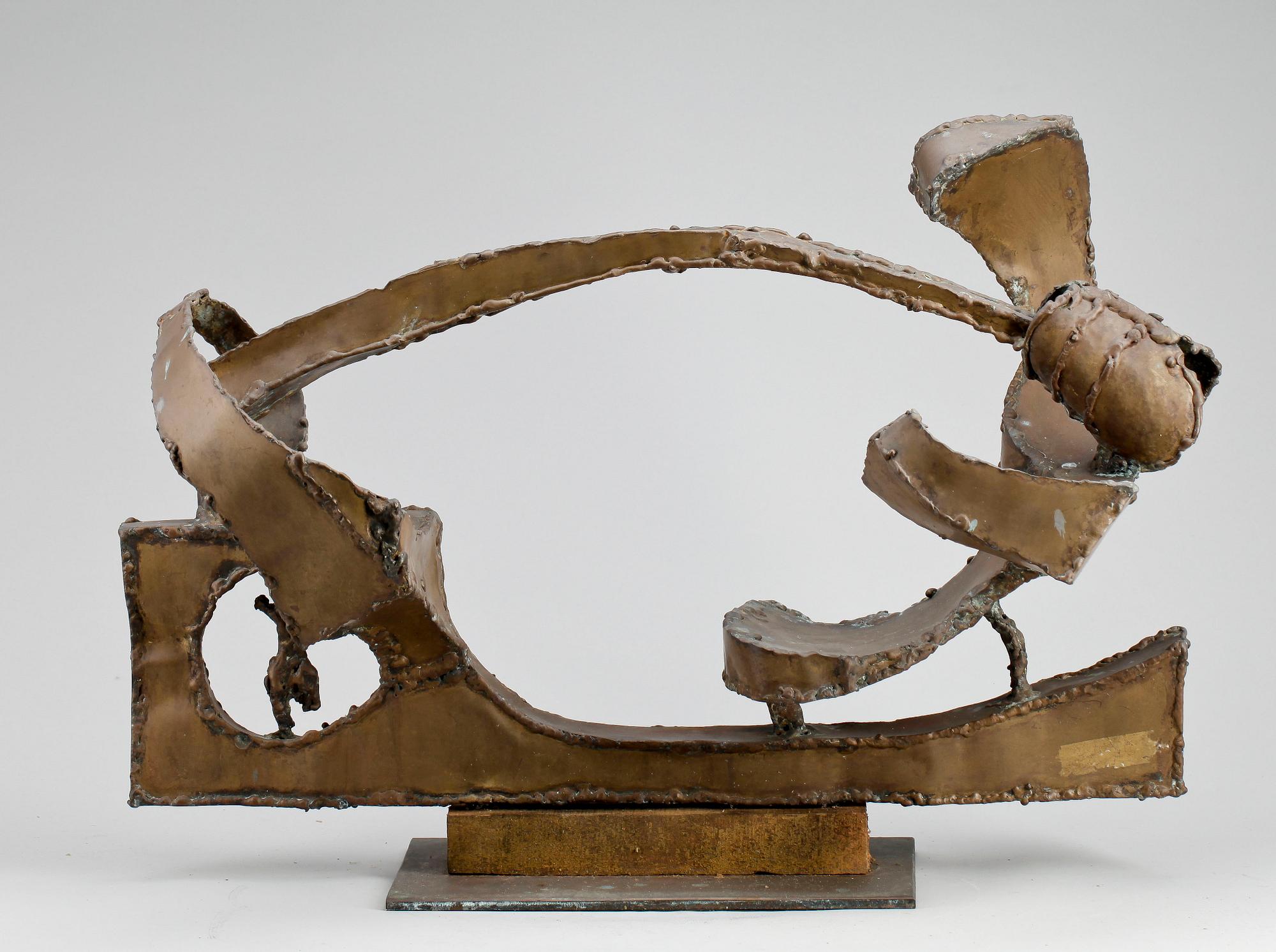 OKÄND KONSTNÄR, skulptur, brons, 1960/70-tal.